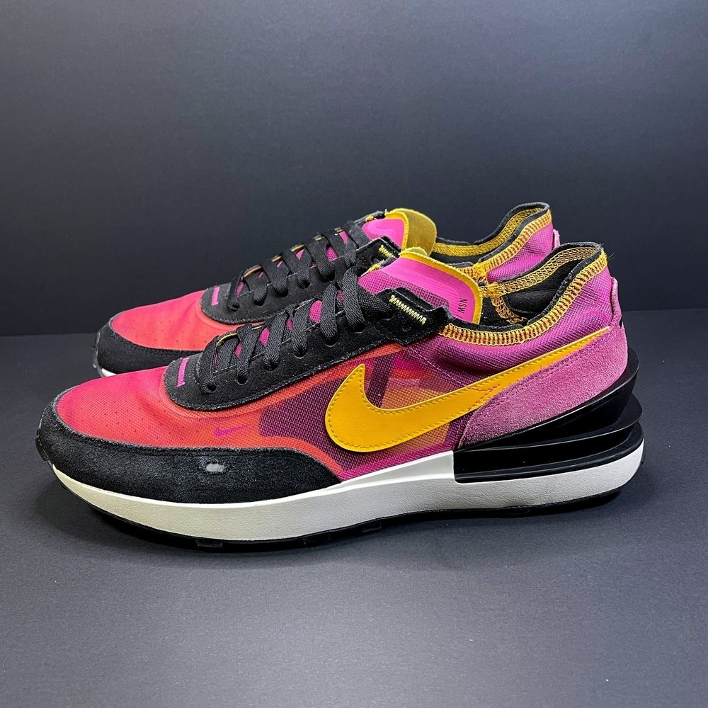 Nike Waffle One Active Fuchsia University Gold‎ Black DA7995-600 Men's SZ 11.5